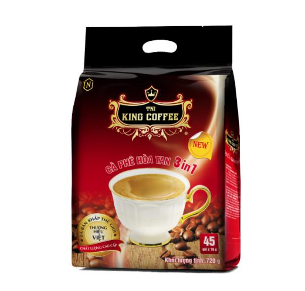 King coffee 3in1 instant - Bag  45 sachets x16gr  (V/V)