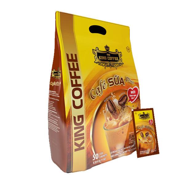 KING COFFEE Cafe SUA Plus - Bag 1kg (50 sachets x 20g)_VE