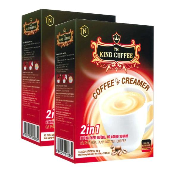 King coffee 2in1 instant coffee & Creamer - Box 15 sticks x 10gr (E/V)